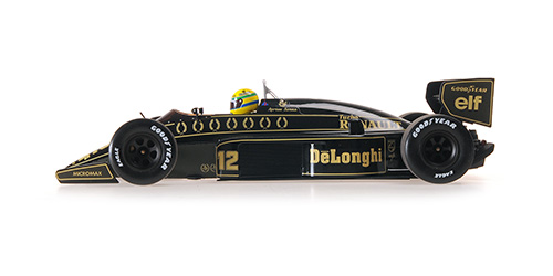 Lotus Renault 98T #12 Ayrton Senna 1986 dirty version 1:18 Minichamps 