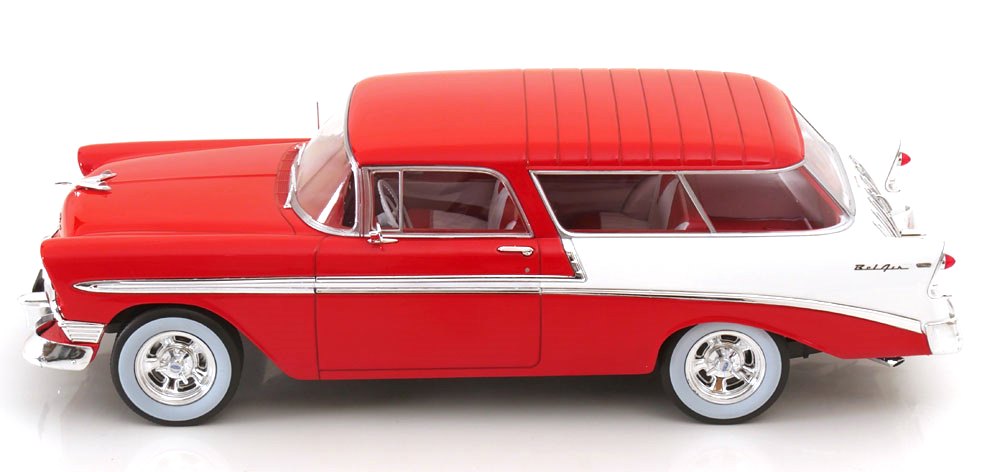 Chevrolet Bel Air Nomad SW Station Wagon Custom 1956 red/white 1:18 KK Scale