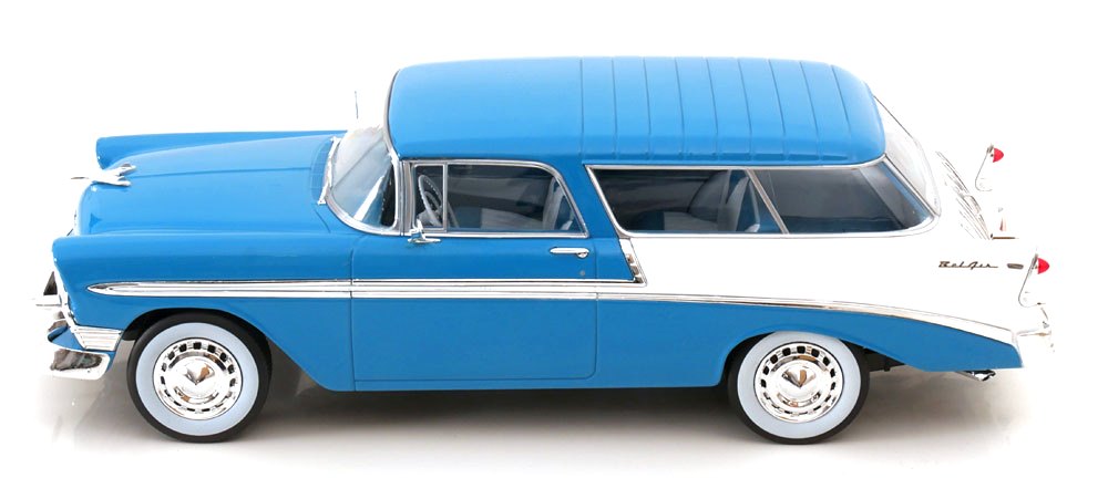 Chevrolet Bel Air Nomad SW Station Wagon 1956 blue/white 1:18 KK Scale