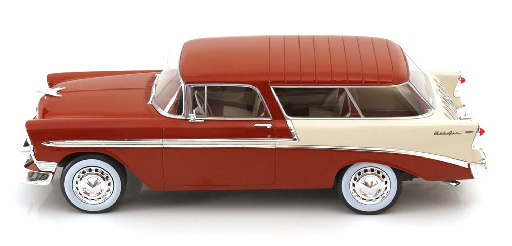 Chevrolet Bel Air Nomad SW Station Wagon Custom 1956 brown/cream 1:18 KK Scale