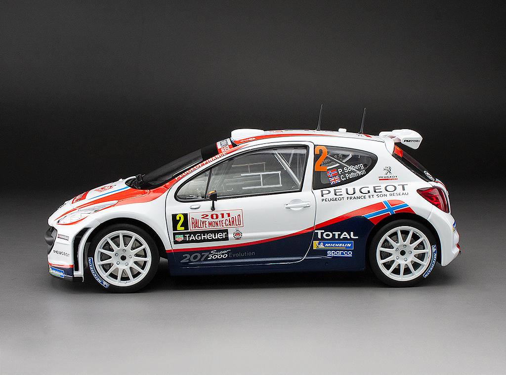 Peugeot 207 S2000 #2 P.Solberg/C.Patterson Rally Monte-Carlo 2011 1:18 Sun Star