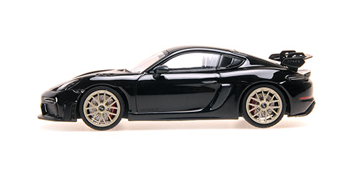 Porsche Cayman GT4 RS 2021 black/neodyme wheels 1:43 Minichamps
