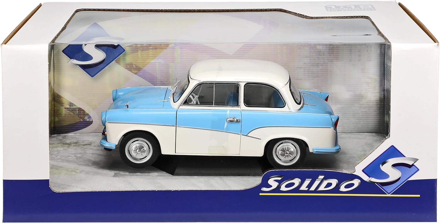 Trabant P50 Limousine 1958-1962 blue/white 1:18 Solido