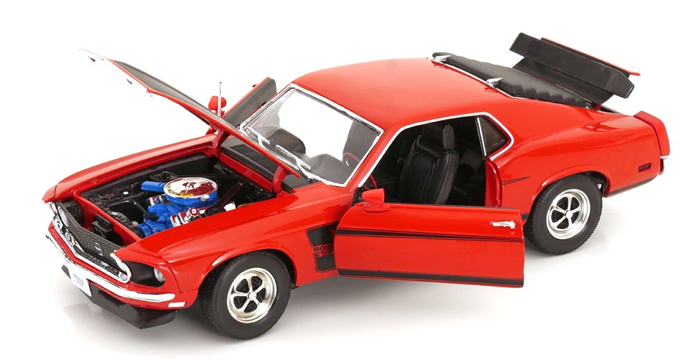 Ford Mustang Boss302 1969 red 1:18 Welly