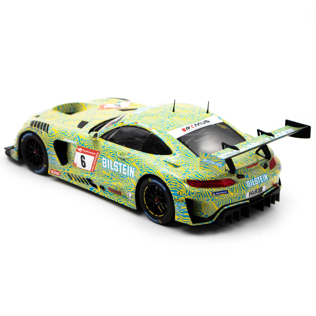 Mercedes-Benz AMG GT3 EVO Team Blistein by HRT #6 Qualification 24H Nürburgring 2022 1:18 Ixo Models