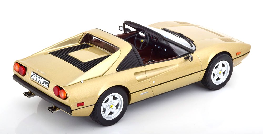 Ferrari 308 GTS Quattrovalvole 1982 gold metallic 1:18 Norev