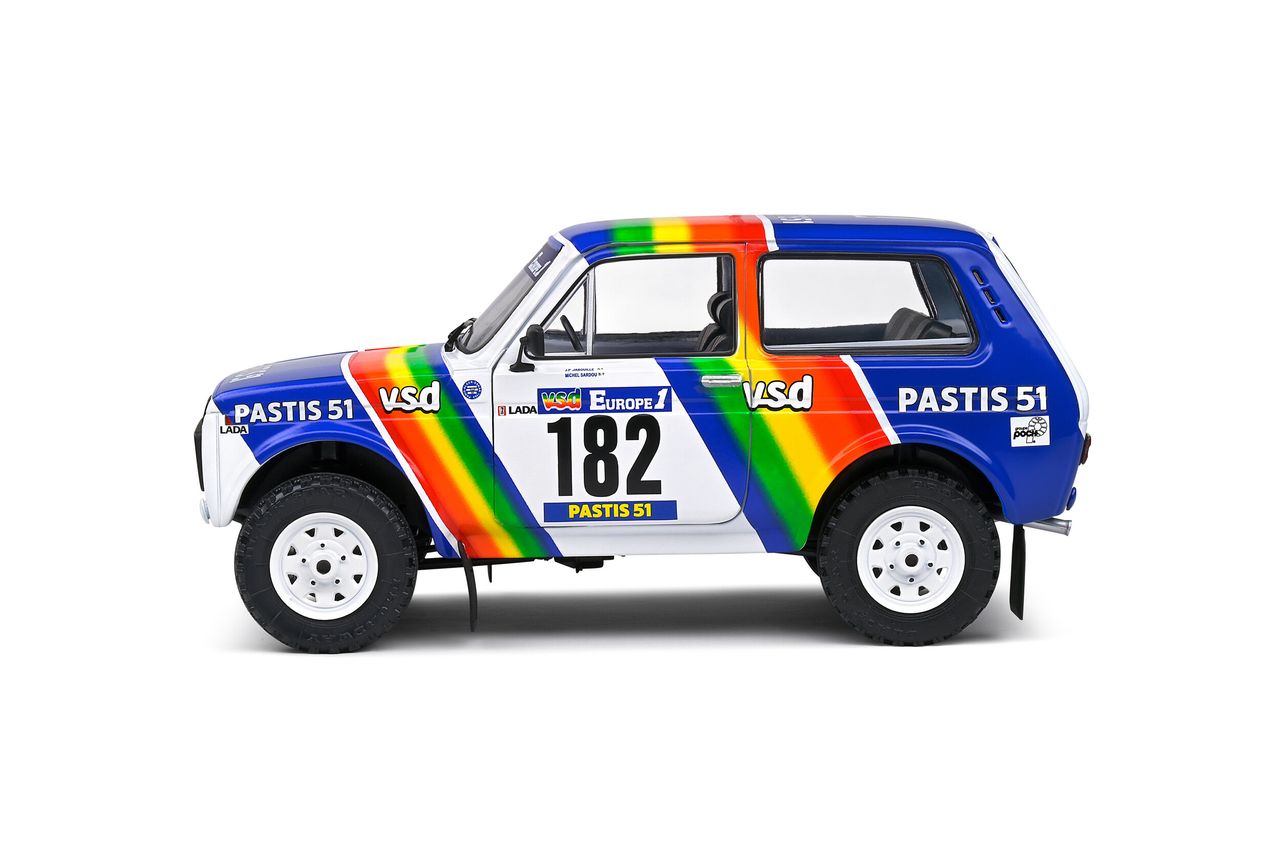 Lada Niva #182 Jabouille/Sardou Rally Paris-Dakar 1984 1:18 Solido