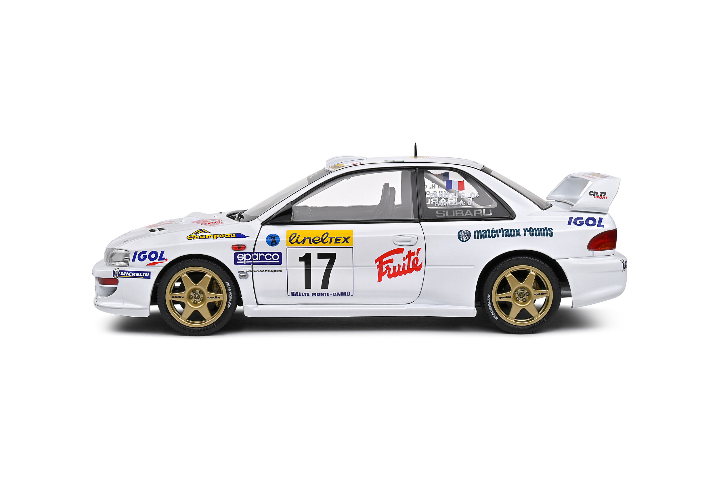 Subaru Impreza 22B #17 Panizzi/Panizzi Rallye Monte Carlo 1999 1:18 Solido
