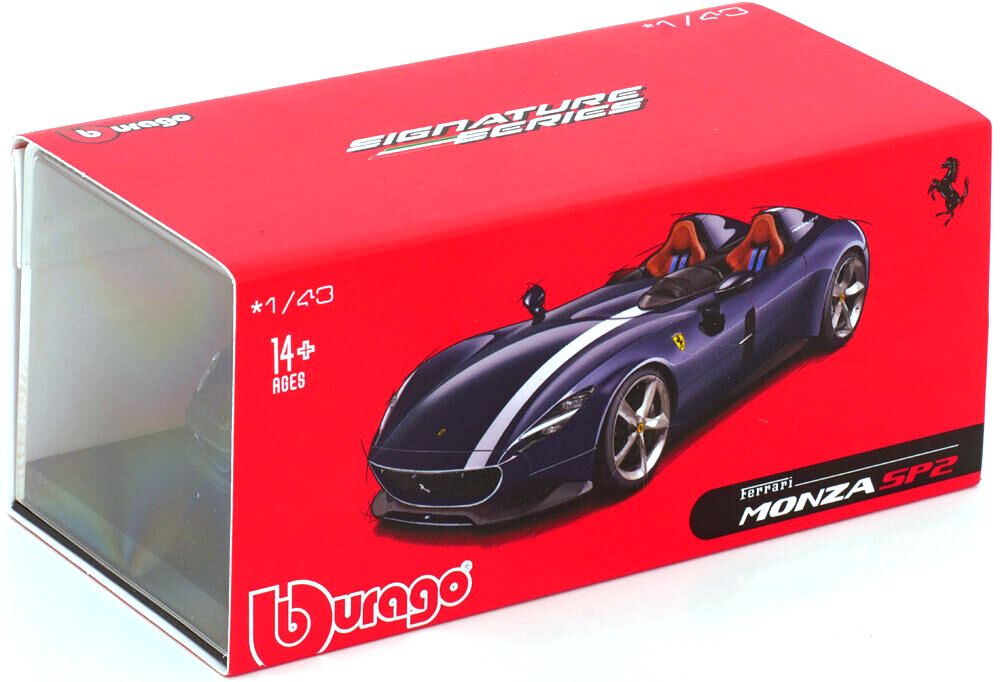Ferrari Monza SP2 Convertible dark blue 1:43 Bburago