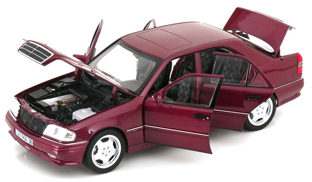 Mercedes-Benz C 32 AMG W202 (1993-1997) red 1:18 Norev