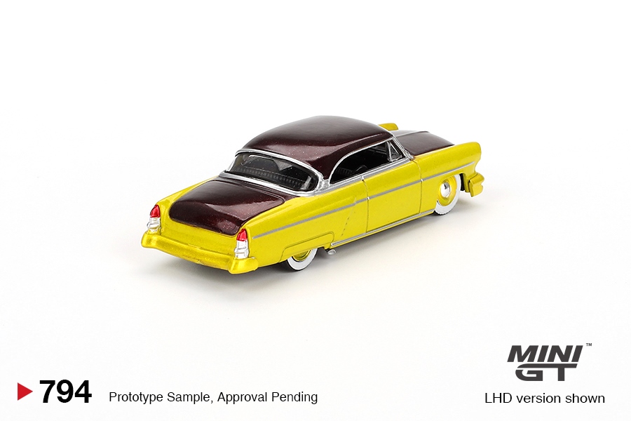 Lincoln Capri Hot Rod 1954 Lime Yellow 1:64 Mini GT