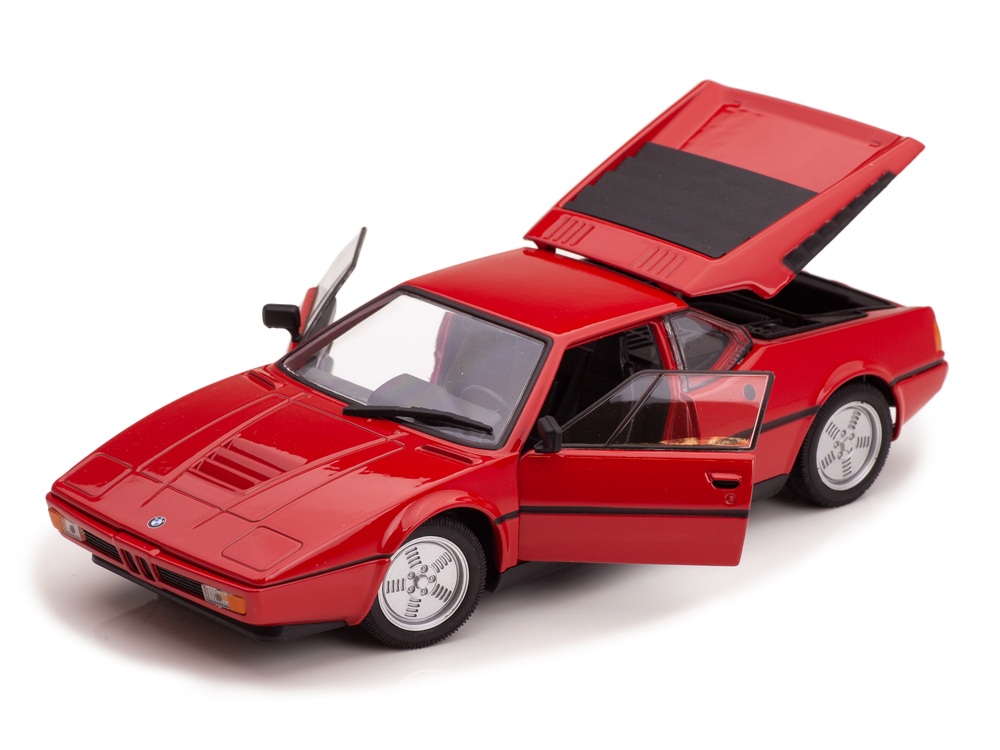 BMW M1 E26 1987 red 1:24 Welly