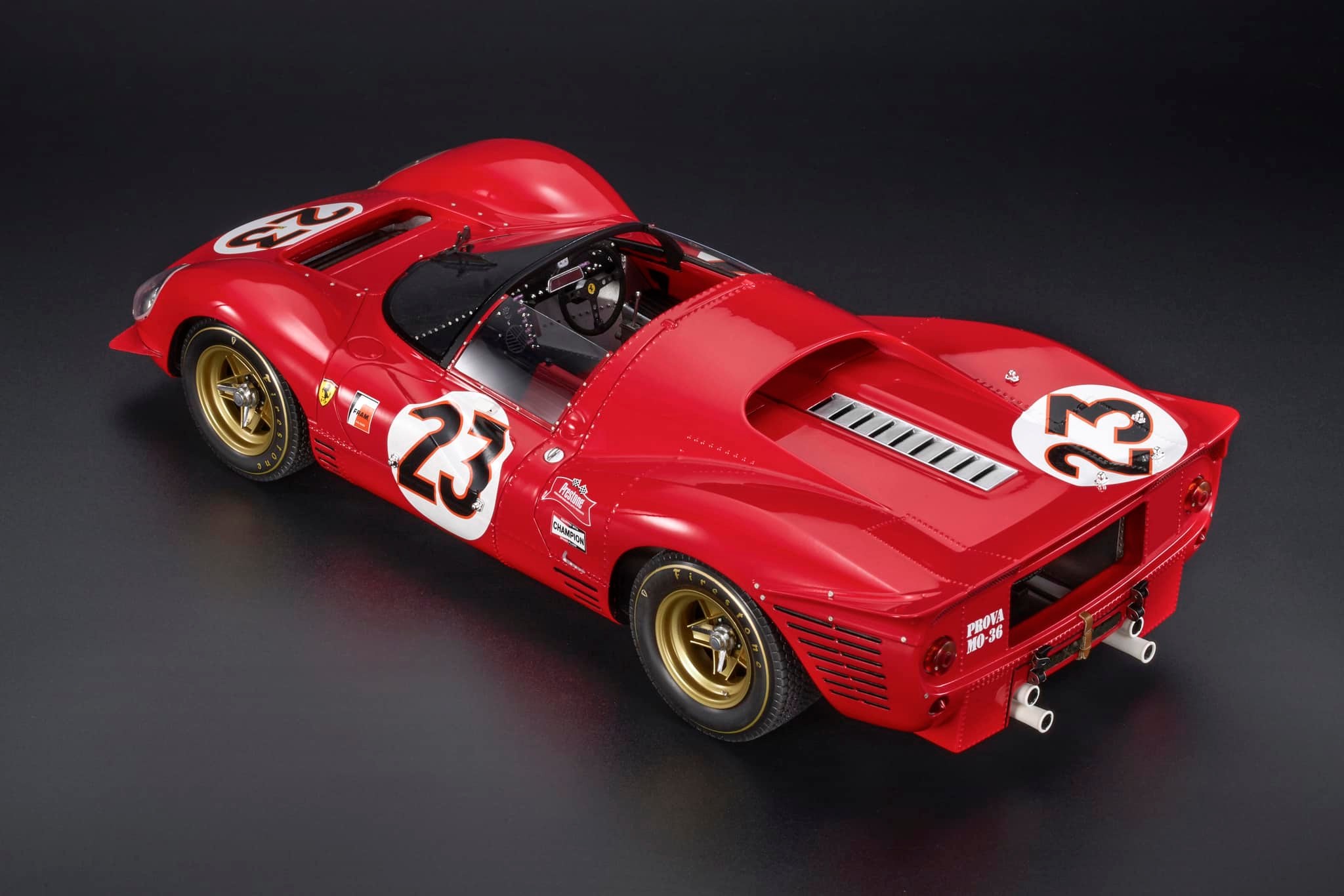 Ferrari 330 P4 4.0L V12 Spider Team Ferrari Spa SEFAC #23 Bandini/Amon Winner 24H Daytona 1967 1:18 Top Marques Collectibles