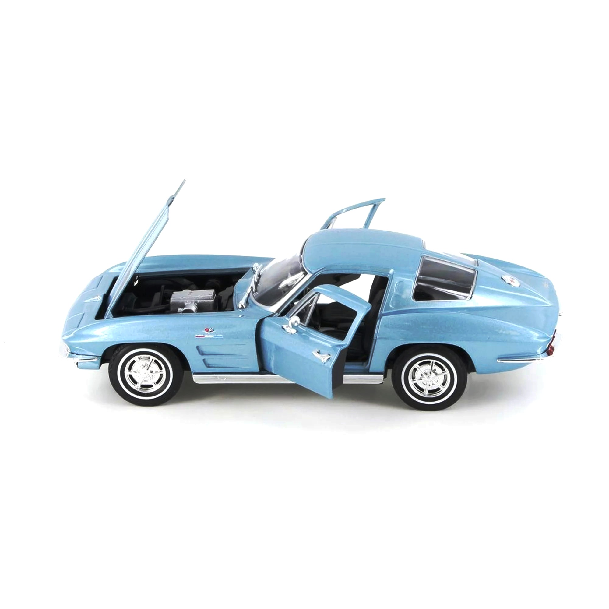 Chevrolet Corvette C2 1963 blue 1:24 Welly