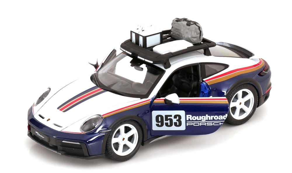 Porsche 991 #953 Dakar 2023 1:24 Bburago