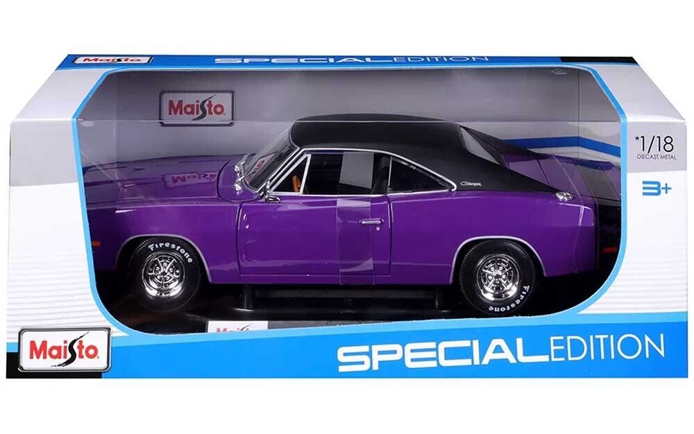 Dodge Charger R/T 1969 purple/black 1:18 Maisto