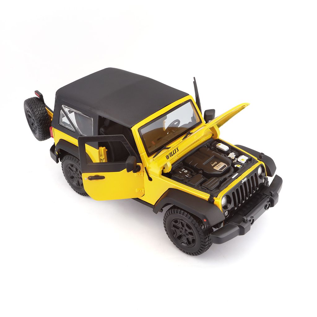 Jeep Wrangler 2014 yellow 1:18 Maisto