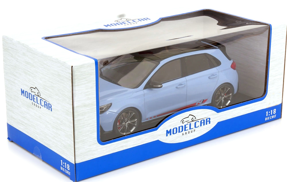 Hyundai i30 N 2021 light blue 1:18 MCG Modelcar Group