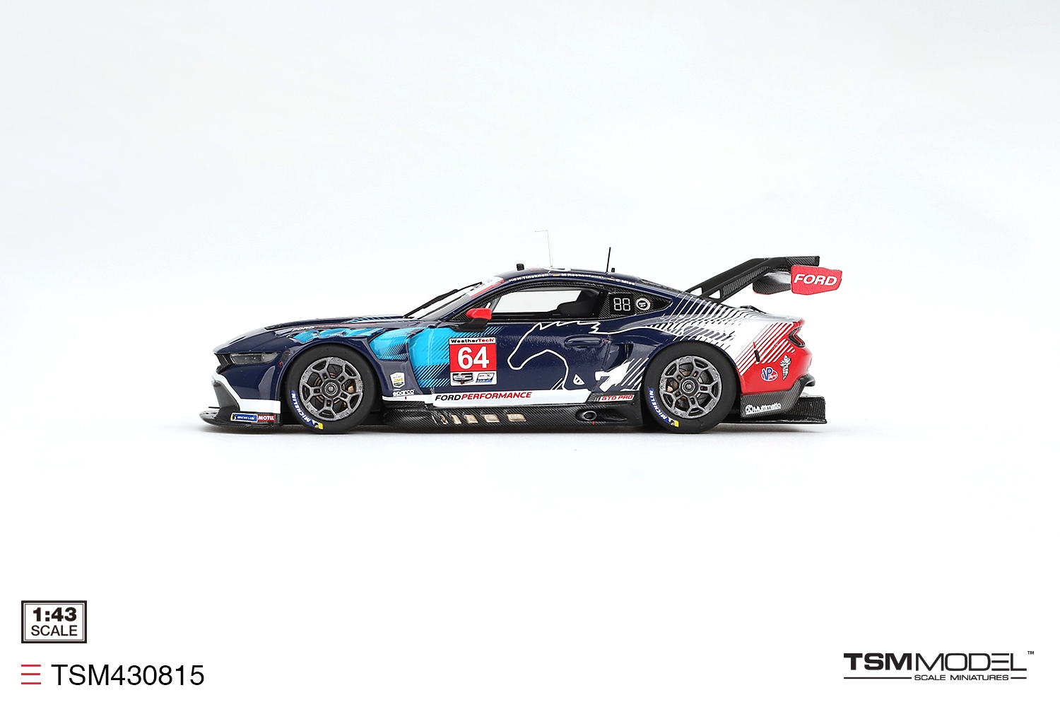 Ford Mustang GT3 #64 Ford Multimatic Motorsports 24H Daytona 2024 1:43 TSM Model