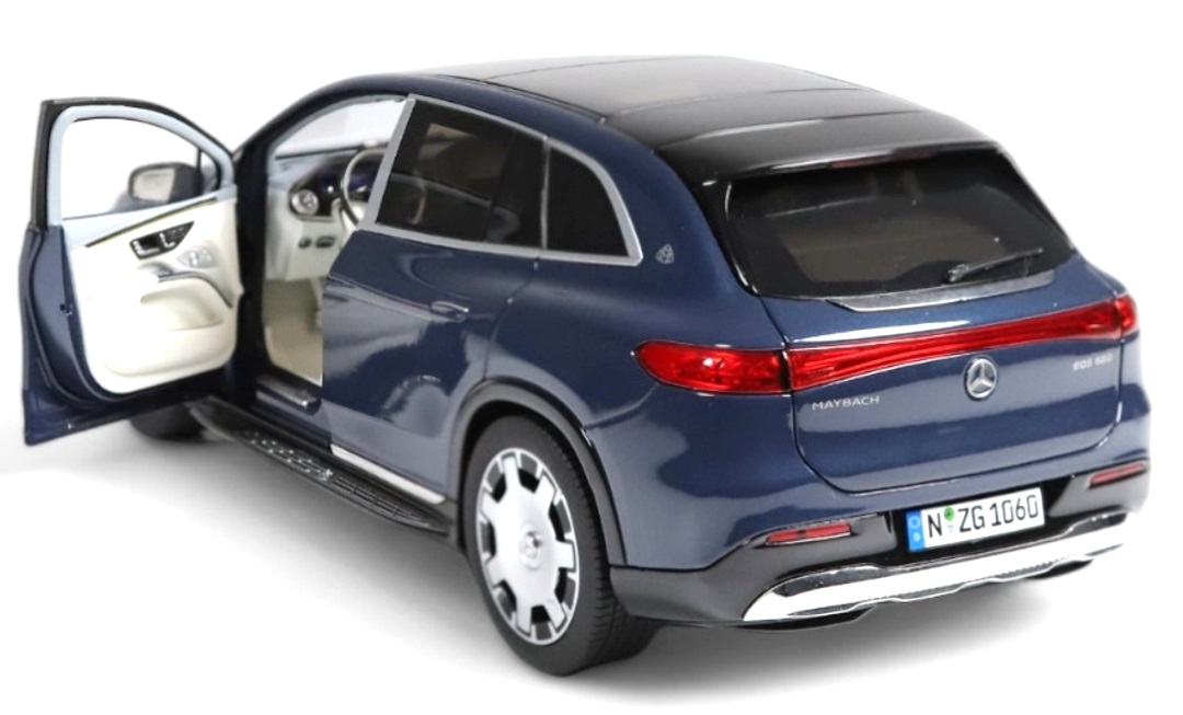 Mercedes-Maybach EQS SUV soldalith blue 1:18 NZG