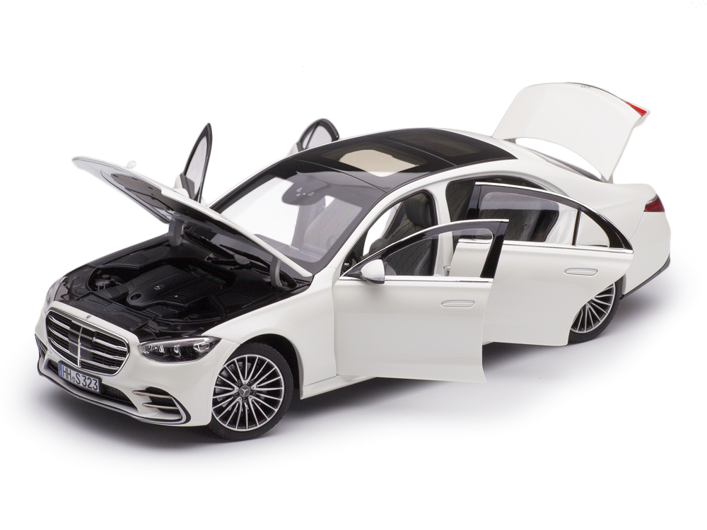 Mercedes-Benz S-Class AMG-Line 2021 white metallic 1:18 Norev
