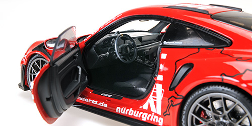Porsche 911 992 GT3RS 2024 Getspeed Race Taxi red 1:18 Minichamps