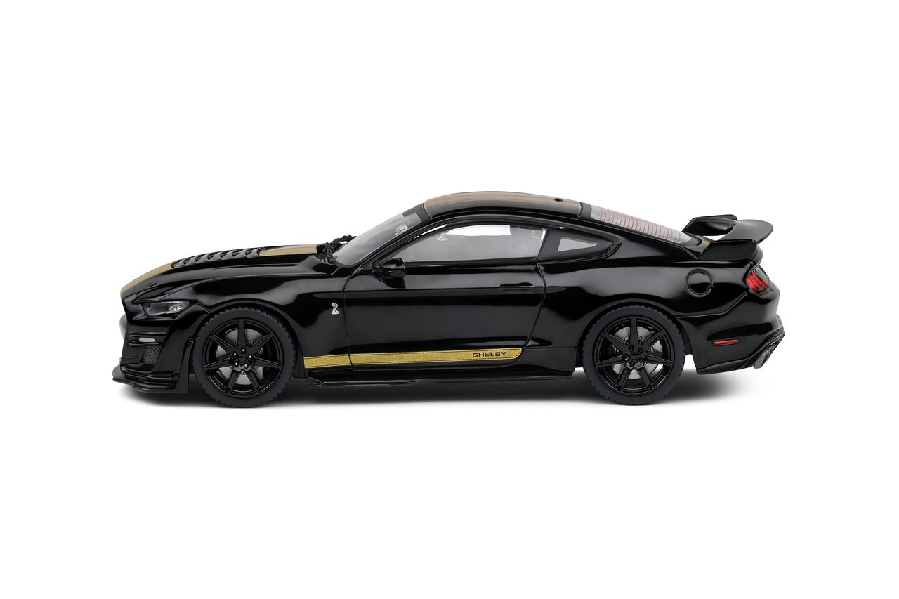 Shelby Mustang GT500 2020 black/gold stripe 1:43 Solido