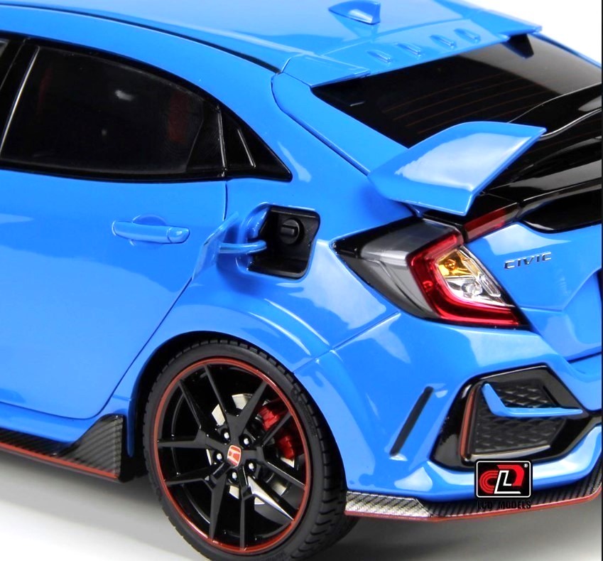 Honda Civic Type-R FK8 2020 blue 1:18 LCD Model