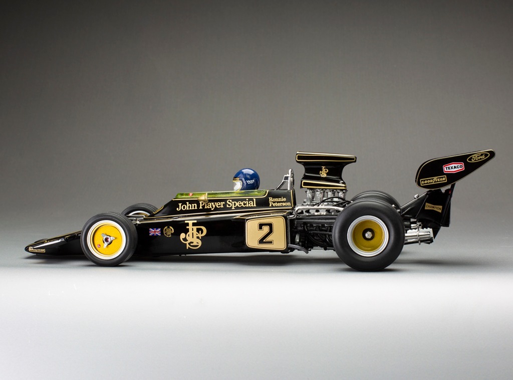 Lotus 72E #2 R.Peterson Winner Monaco GP 1973 1:18 Quartzo