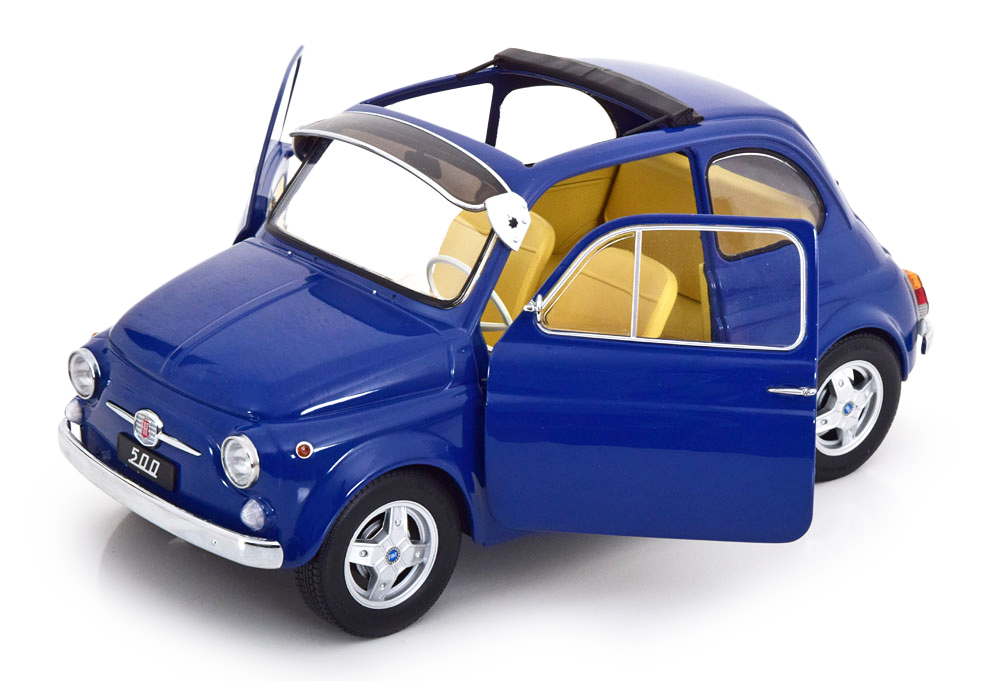 Fiat 500 F Custom 1968 blue 1:12 KK Scale