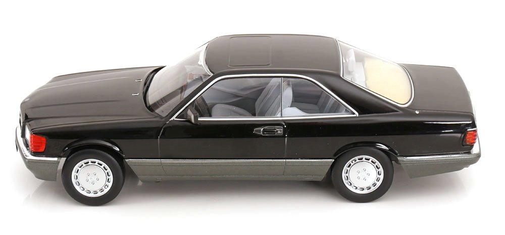 Mercedes-Benz 500 SEC C126 1985 black 1:18 KK Scale