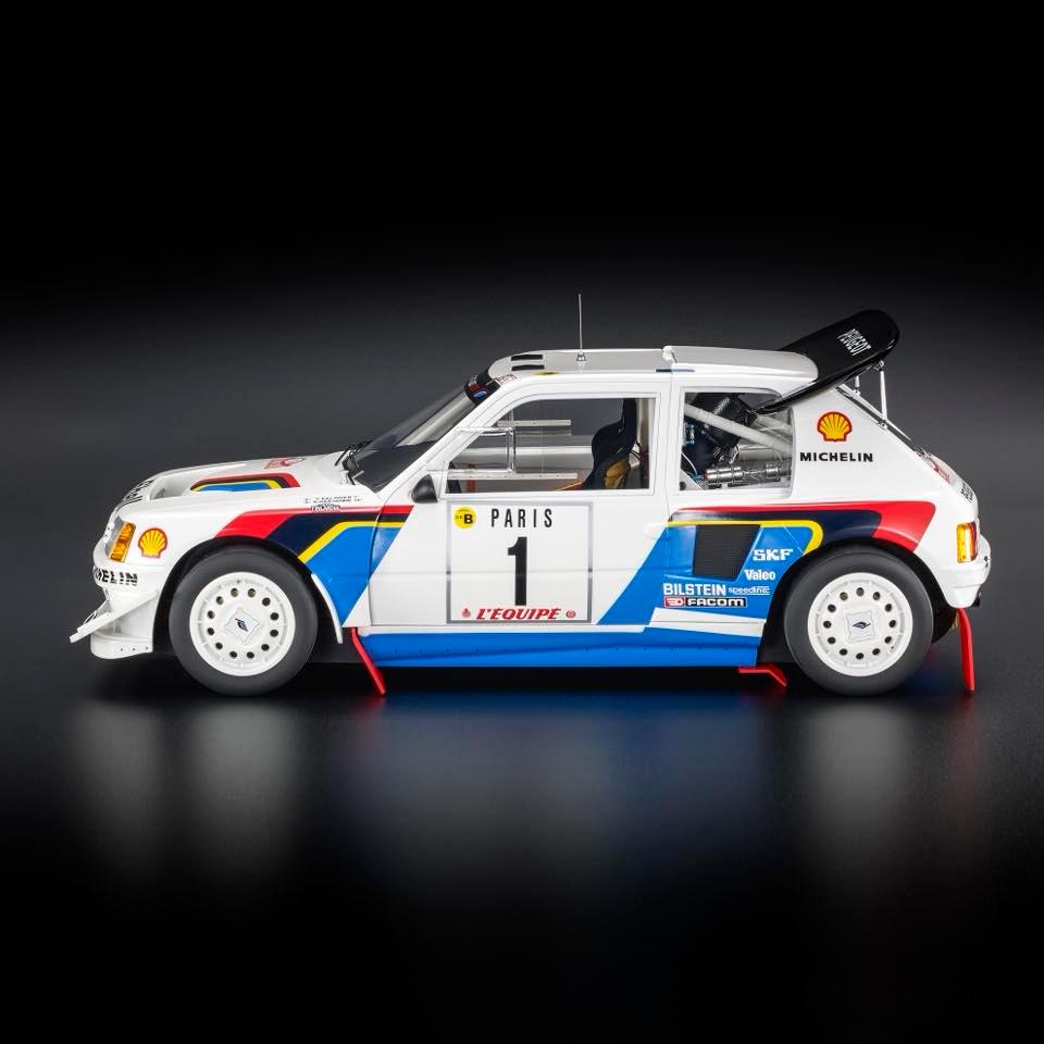 Peugeot 205 Turbo 16 EVO2 #1 Salonen/Harjane 2nd Rally Monte Carlo 1986 1:12 Top Marques Collectibles