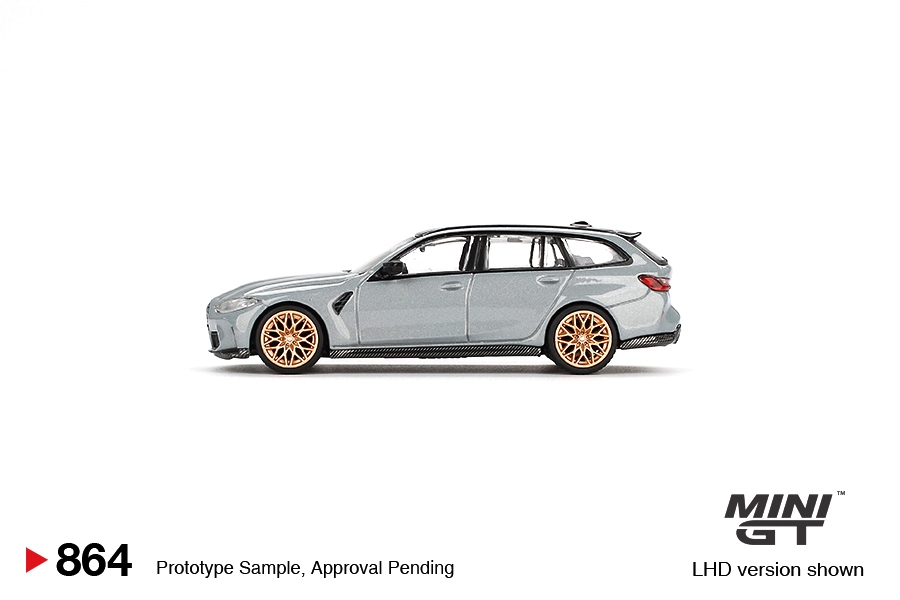BMW M3 Competition Touring 2024 Brooklyn Grey 1:64 Mini GT