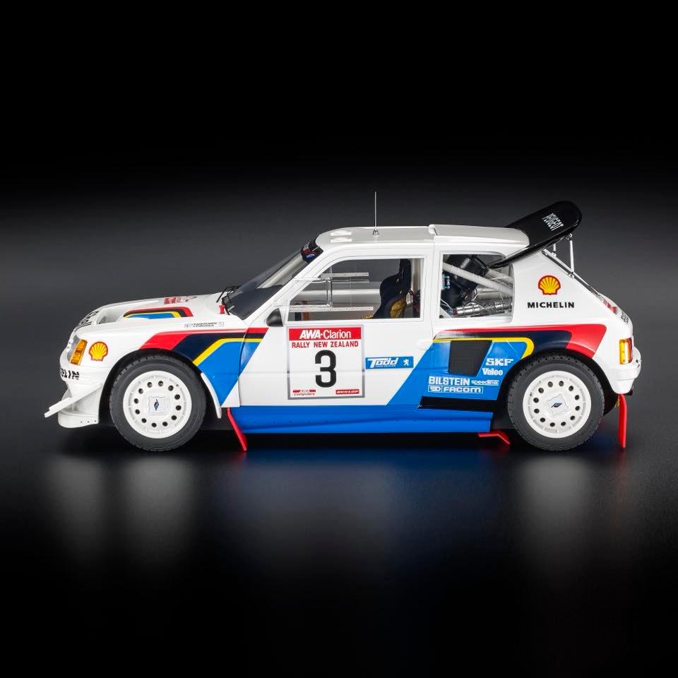 Peugeot 205 Turbo 16 EVO2 #3 Kankkunen/Piironen Winner Rally New Zealand 1986 1:12 Top Marques Collectibles