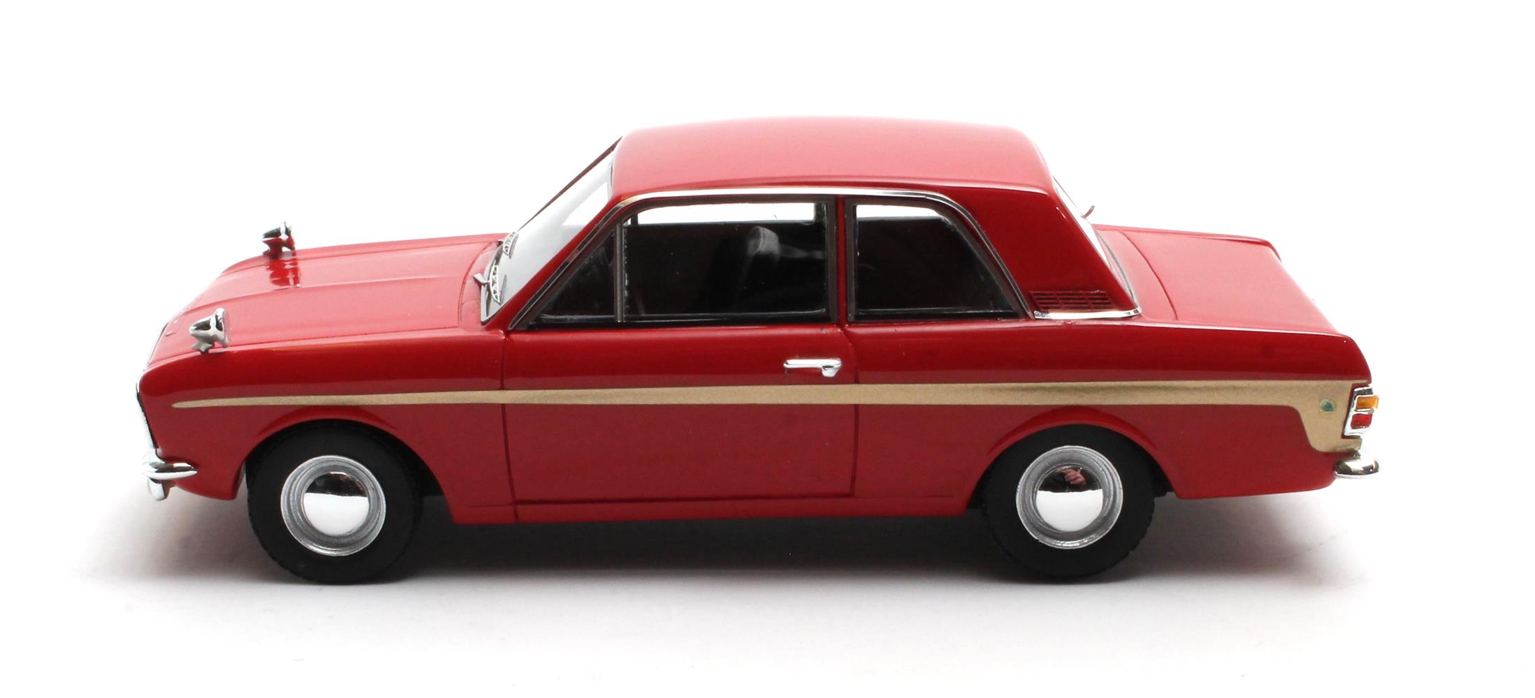 Ford England Cortina Lotus MKII 1966 red 1:43 Matrix Scale Models