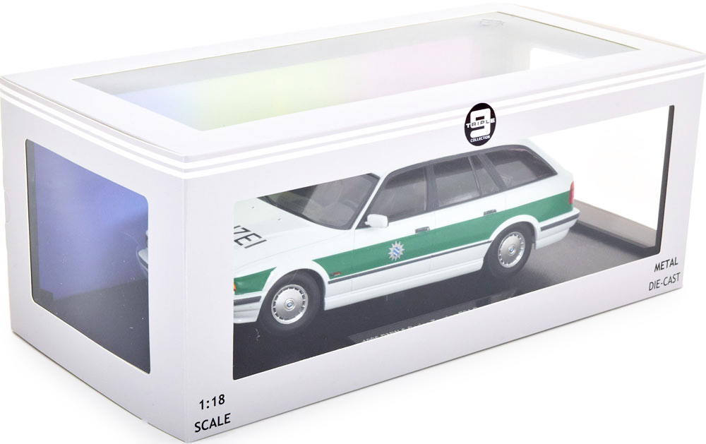 BMW 5-series Touring E34 *Polizei* 1996 white/green 1:18 Triple9 Collection