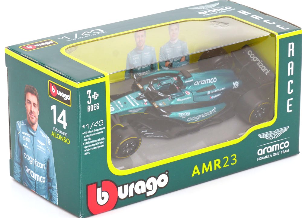 Aston Martin ARAMCO Cognizant F1 Team AMR23 #18 L.Stroll 2023 1:43 Bburago