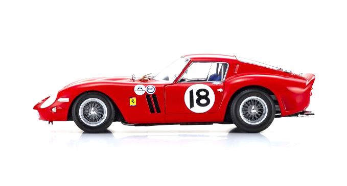 Ferrari 250 GTO Team NART #18 P.Rodriguez Winner 3H Daytona 1963 1:18 Kyosho