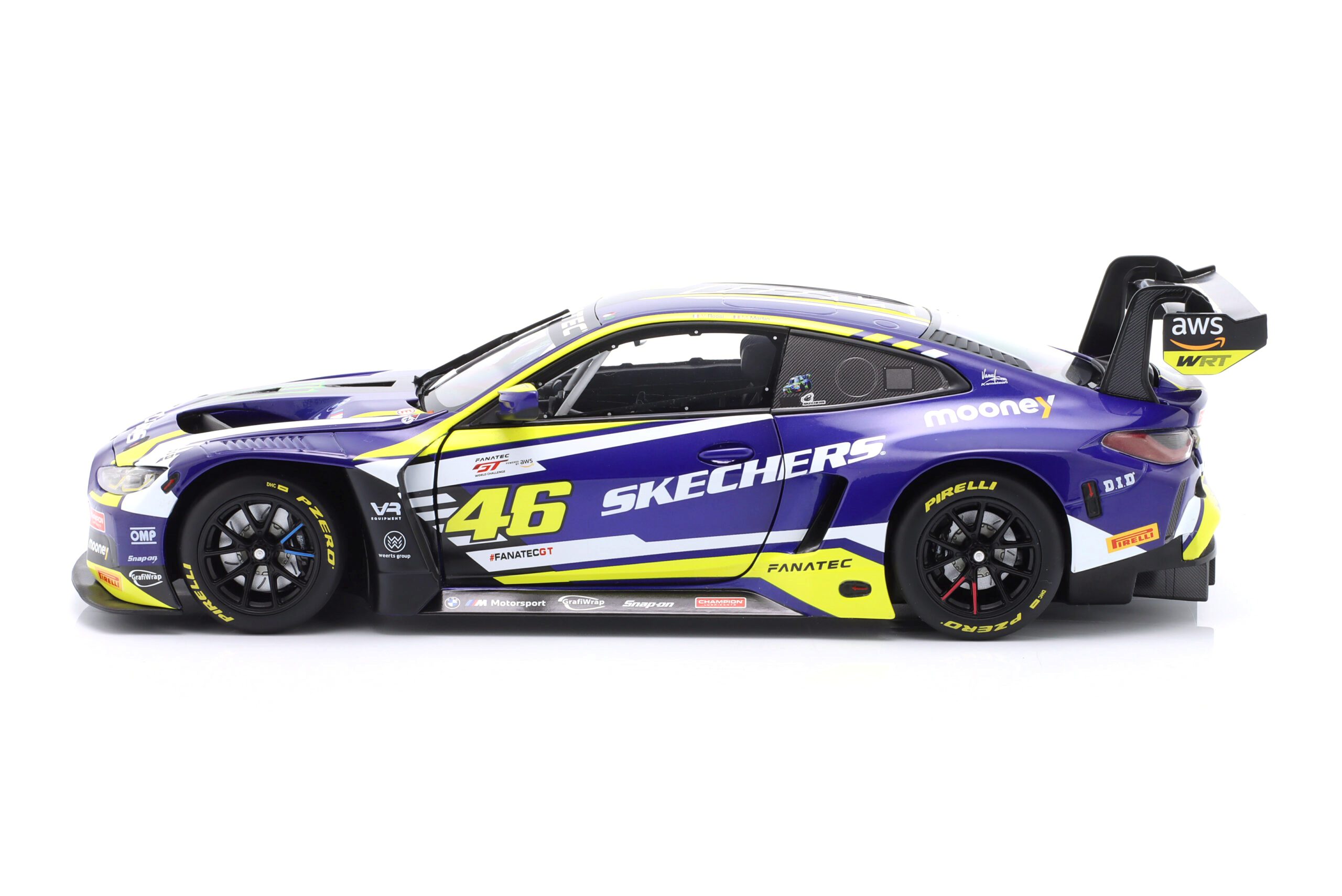 BMW M4 GT3 #46 Rossi/Martin First Podium GTWCE Brands Hatch 2023 1:18 Minichamps