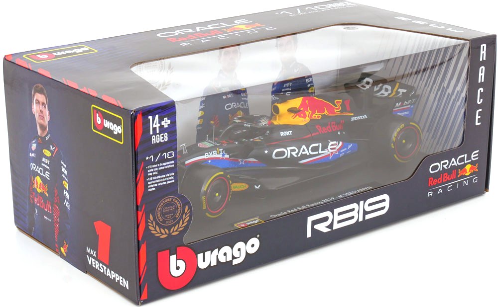 Red Bull F1 RB19 Oracle #1 M.Verstappen Austin GP 2023 1:18 Bburago