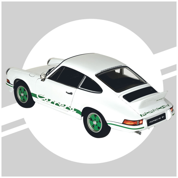 Porsche 911 RS 2.7 white/green 1:8 Ixo Models 