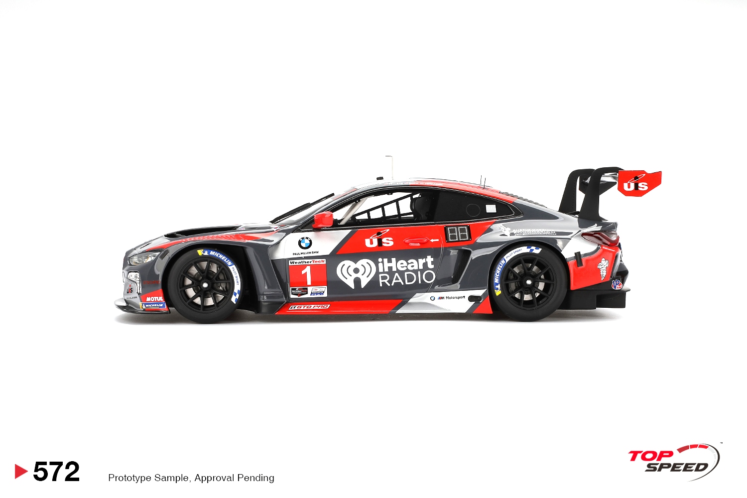BMW M4 G82 GT3 #1 Paul Miller Racing IMSA 12H Sebring 2024 1:18 TopSpeed Models