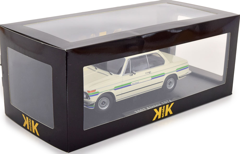 BMW 2002 Alpina 1974 white 1:18 KK Scale