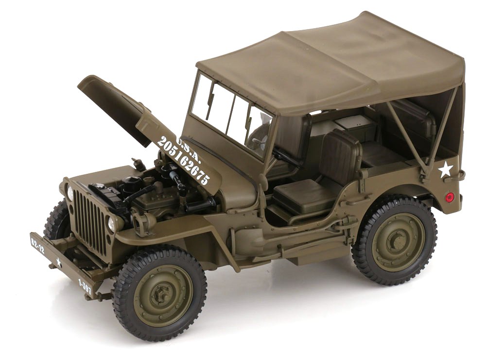 Jeep Willys US ARMY 1/4 Truck green 1:18 Welly