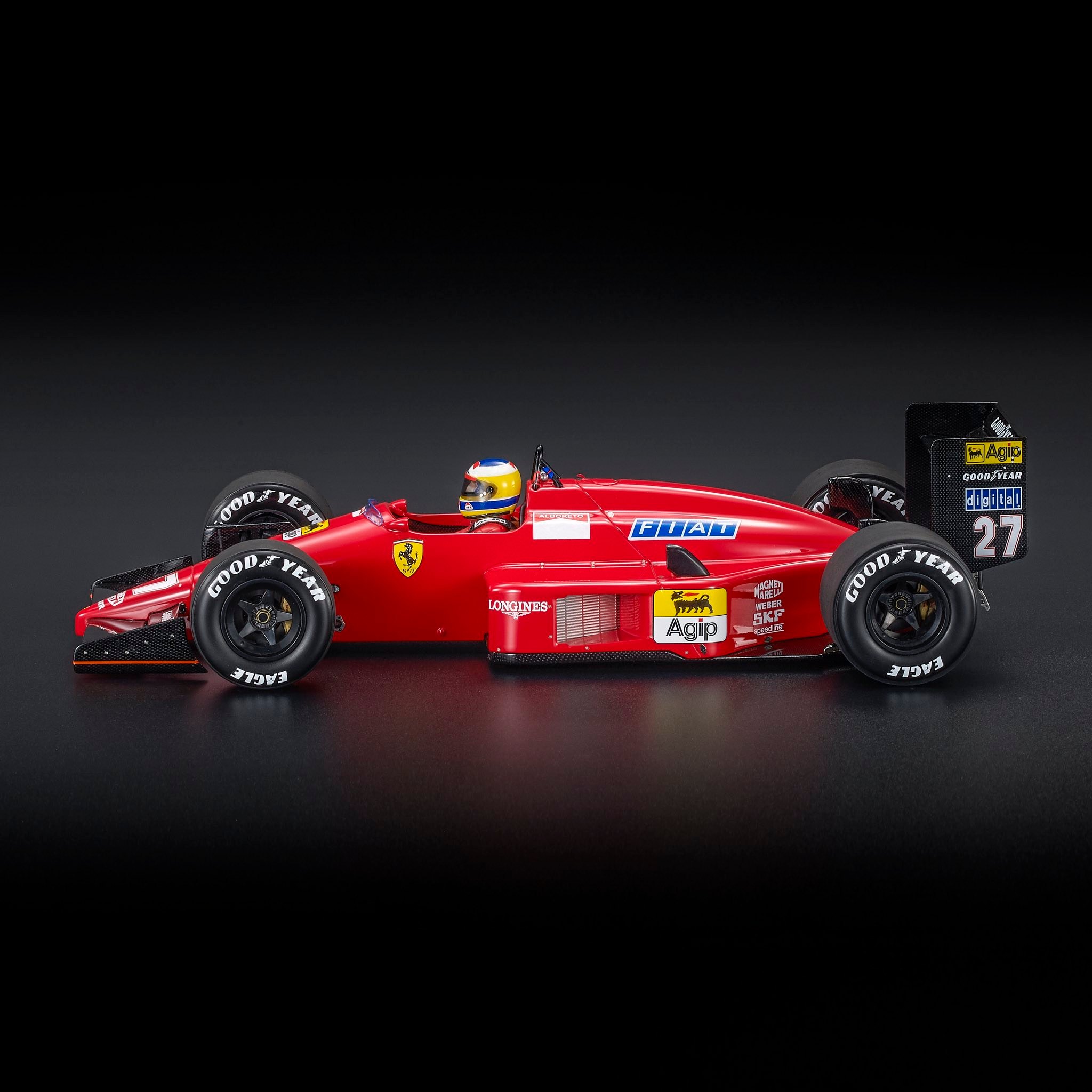 Ferrari F1 87 #27 M.Alboreto 2nd Australian GP 1987 with Pilot Figure 1:18 GP Replicas
