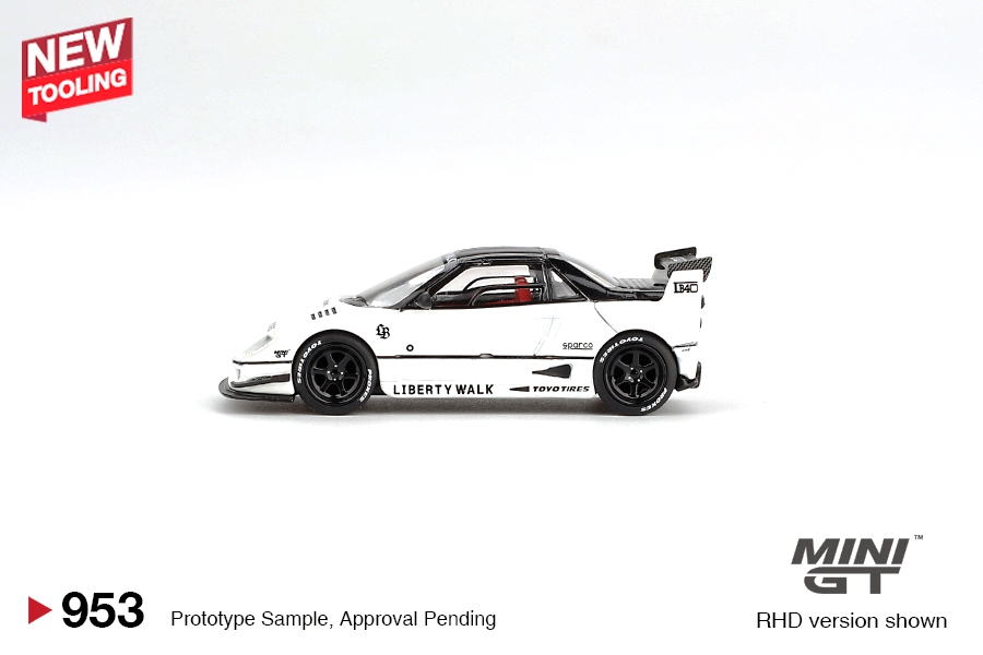 Mazda AZ-1 Liberty Walk LB40 White 1:64 Mini GT
