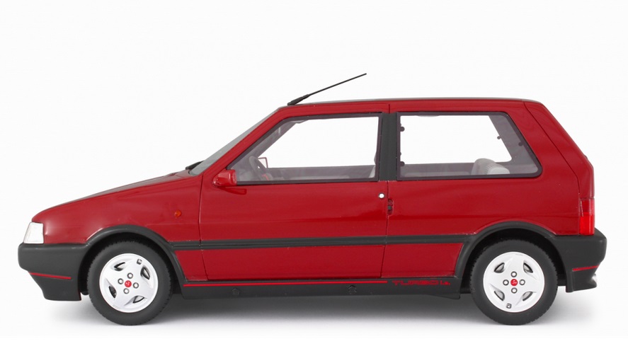 Fiat Uno Turbo i.e. 1.4 1990 red 1:18 Laudoracing Model