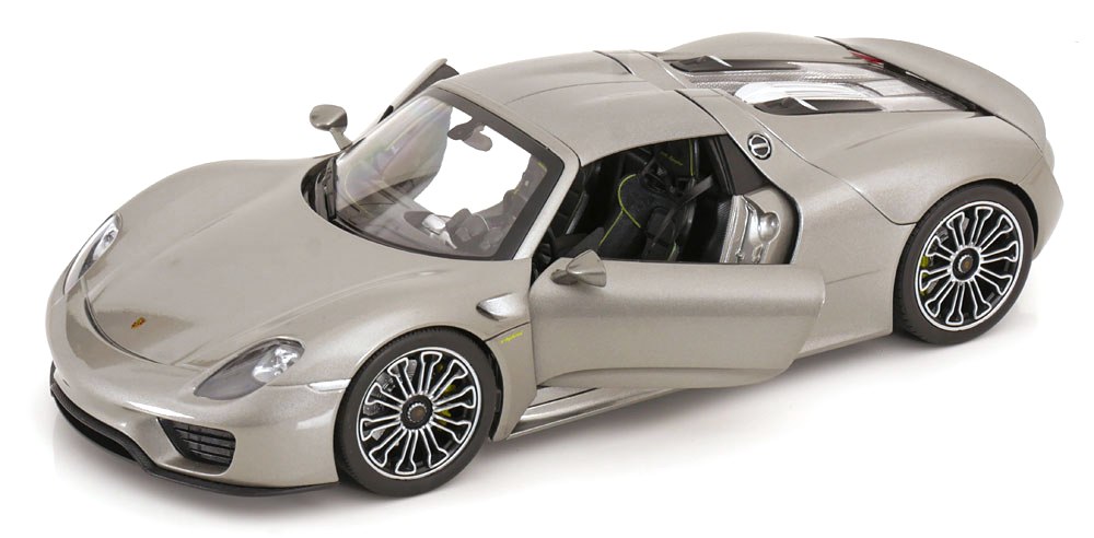 Porsche 918 Spyder Hard-Top 2012 grey 1:18 Welly