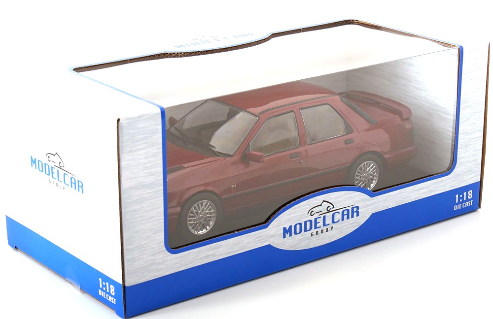 Ford Sierra Cosworth 4x4 1990 dark red metallic 1:18 MCG Modelcar Group