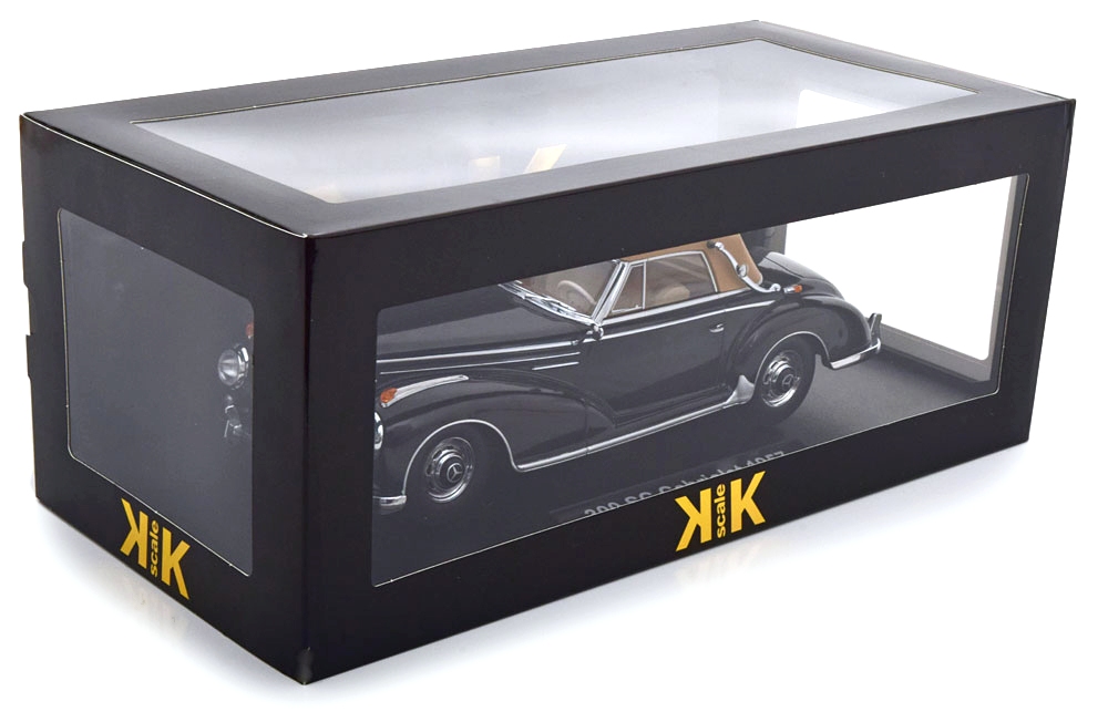 Mercedes-Benz 300S SC Cabriolet W188 Soft-Top Closed 1967 black/beige 1:18 KK Scale